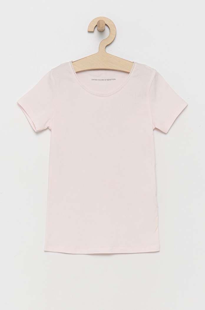 United Colors of Benetton - Παιδικό μπλουζάκι (2-pack) 3MC10M490.G.CONTINUATIV ροζ
