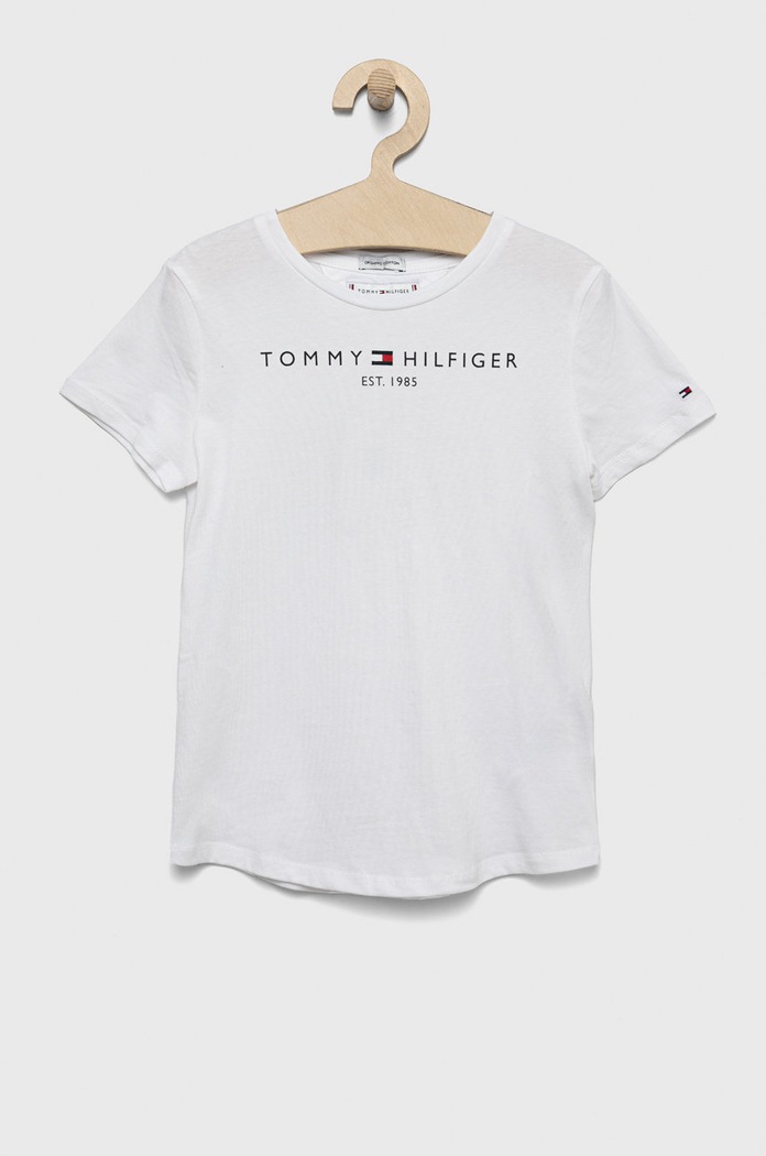 Tommy Hilfiger gyerek pamut póló pamut fehér KG0KG06585.9BYY