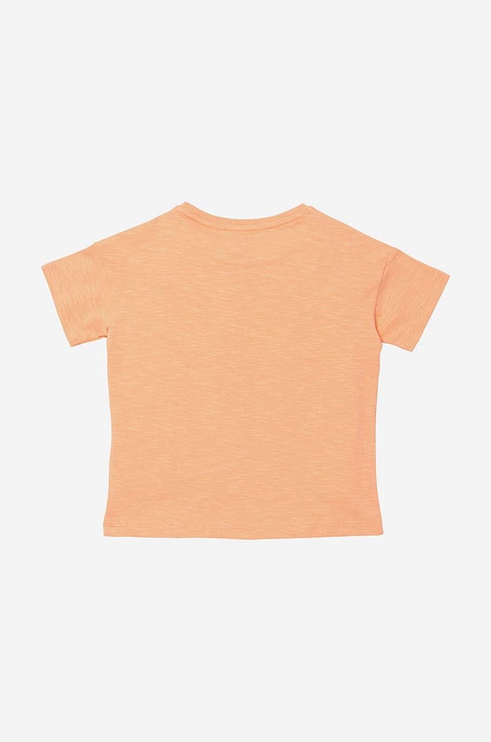 Dječja pamučna majica kratkih rukava Kenzo Kids Short Sleeves Tee-Shirt K15484 narančasta AA00
