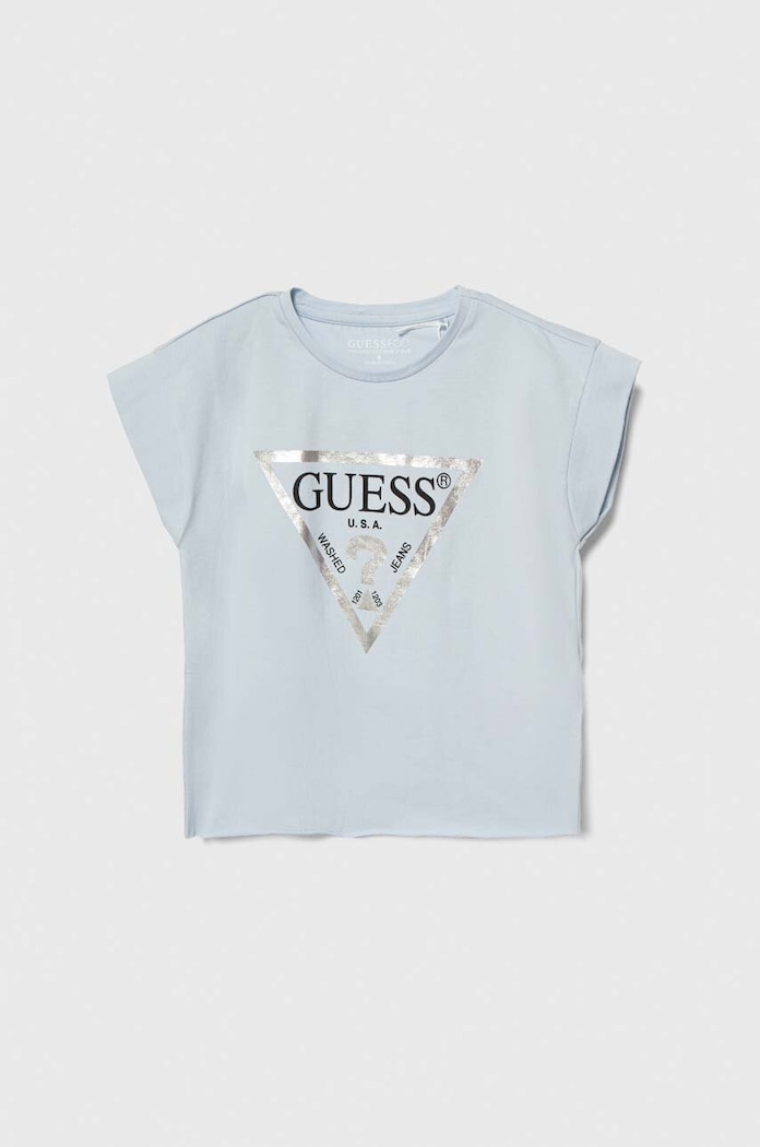 Guess T-shirt dziecięcy niebieski J81I15.J1311.PPYH