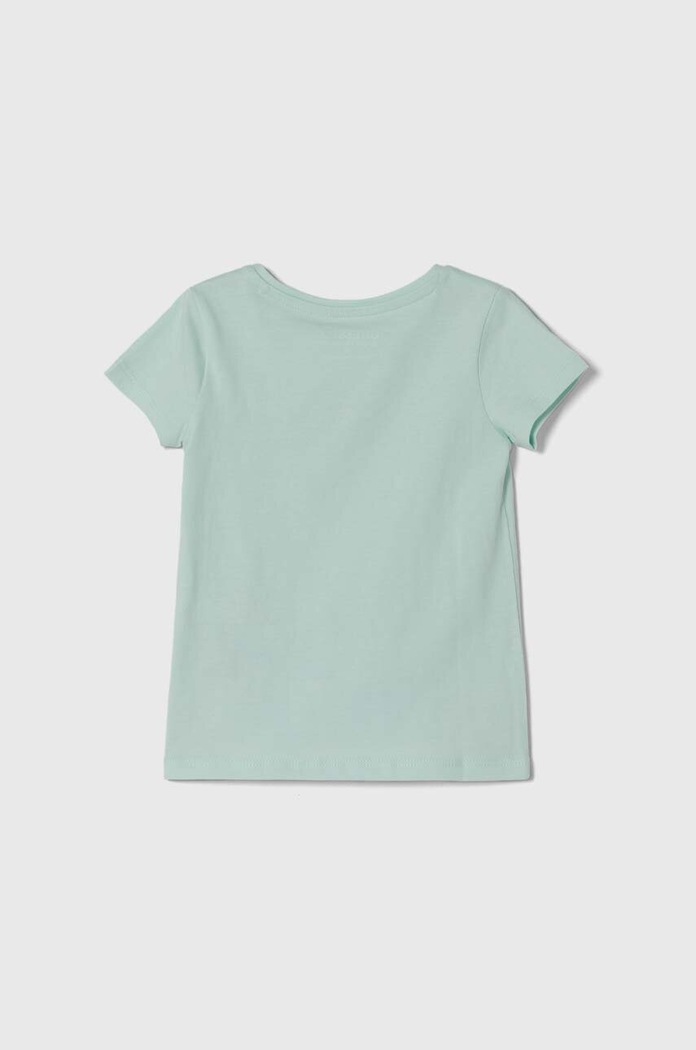 Guess t-shirt bawełniany K73I56.K8HM0.PPYH turkusowy AA00