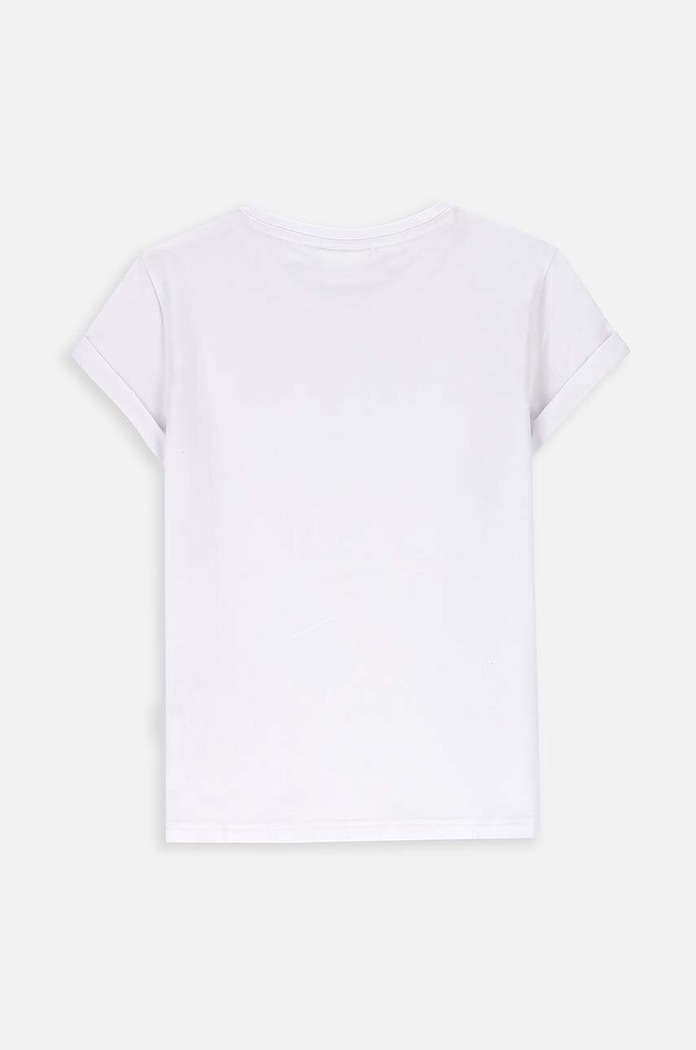 Coccodrillo t-shirt bawełniany dziecięcy XCX143201BAG biały AA00