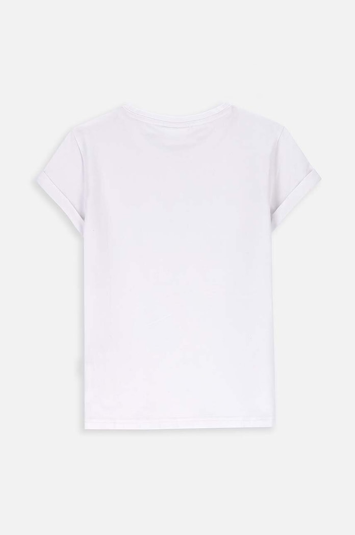 Coccodrillo t-shirt bawełniany dziecięcy XCX143201BAG biały AA00