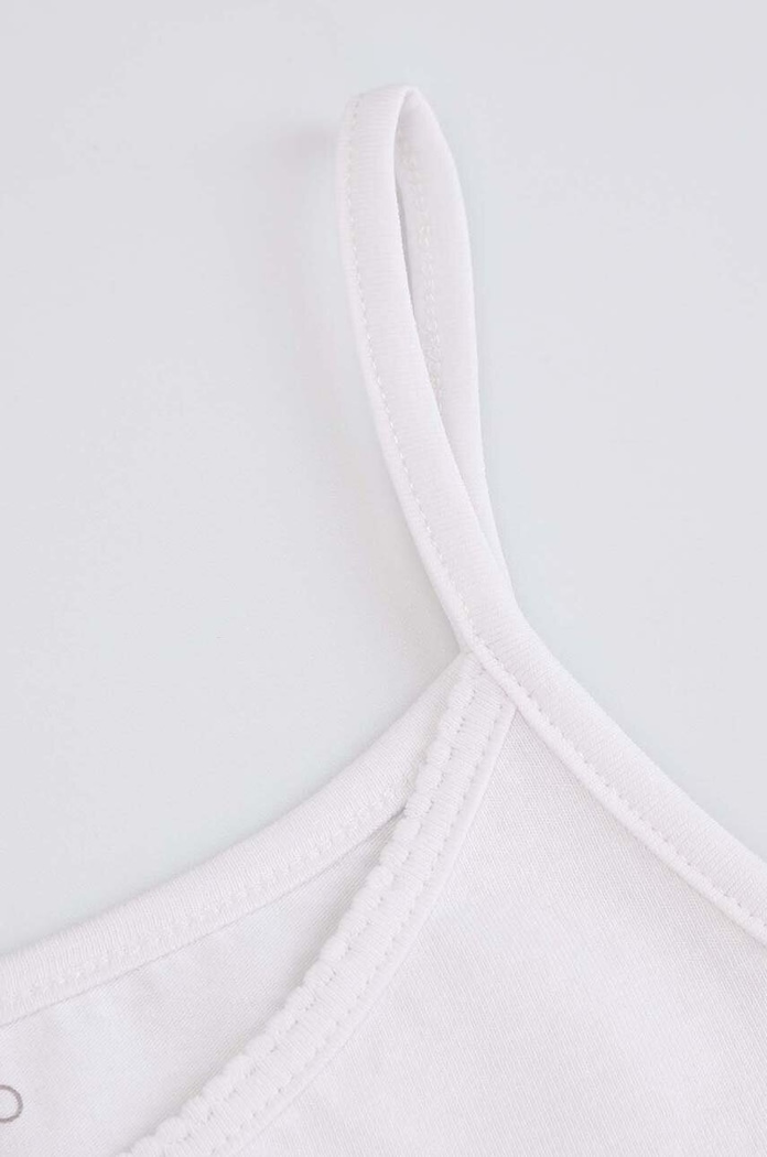Dziewczynka Coccodrillo top bawełniany dziecięcy 2-pack XCX407202BAU biały