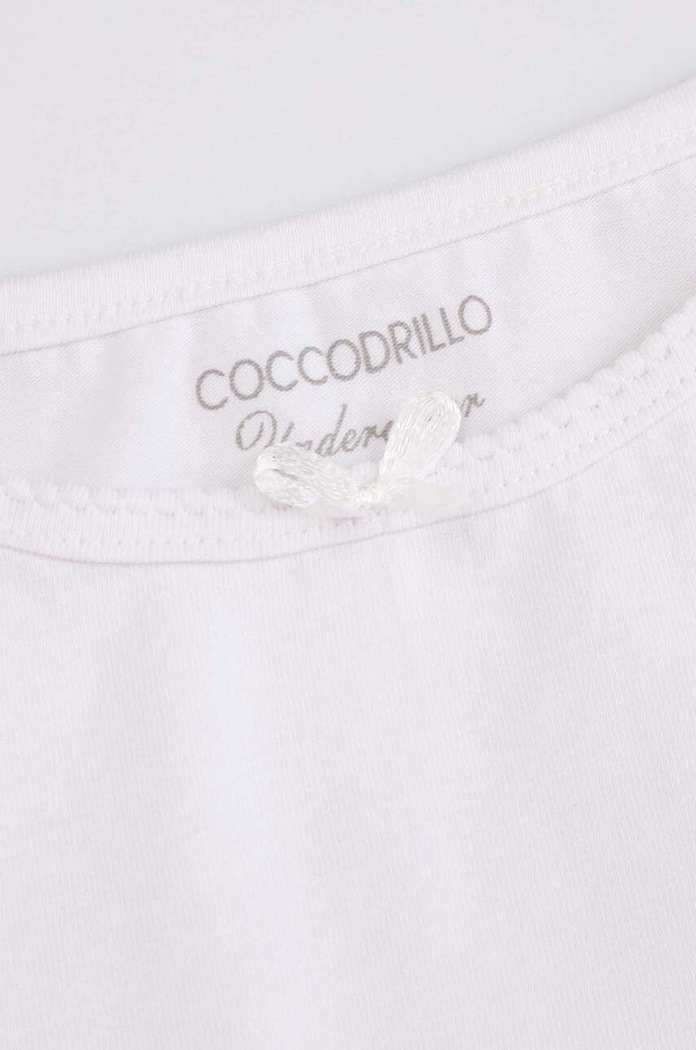Coccodrillo top bawełniany dziecięcy 2-pack biały XCX407202BAU