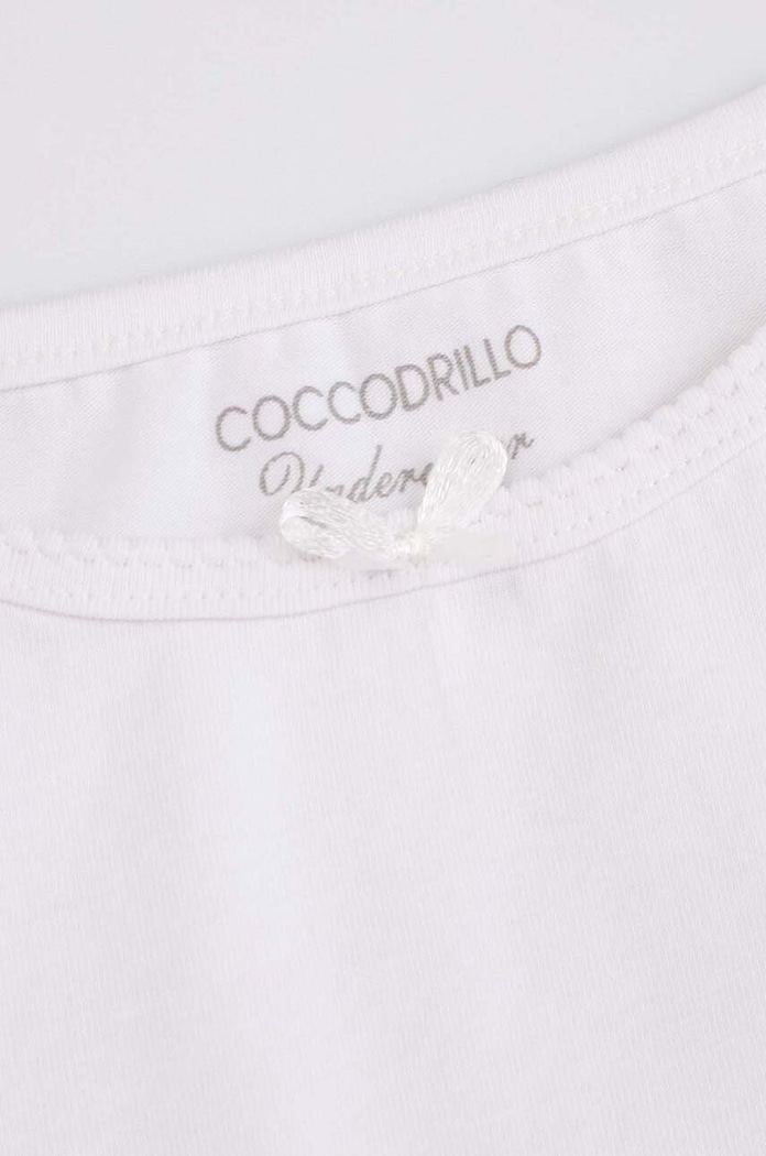 Coccodrillo top bawełniany dziecięcy 2-pack biały XCX407202BAU