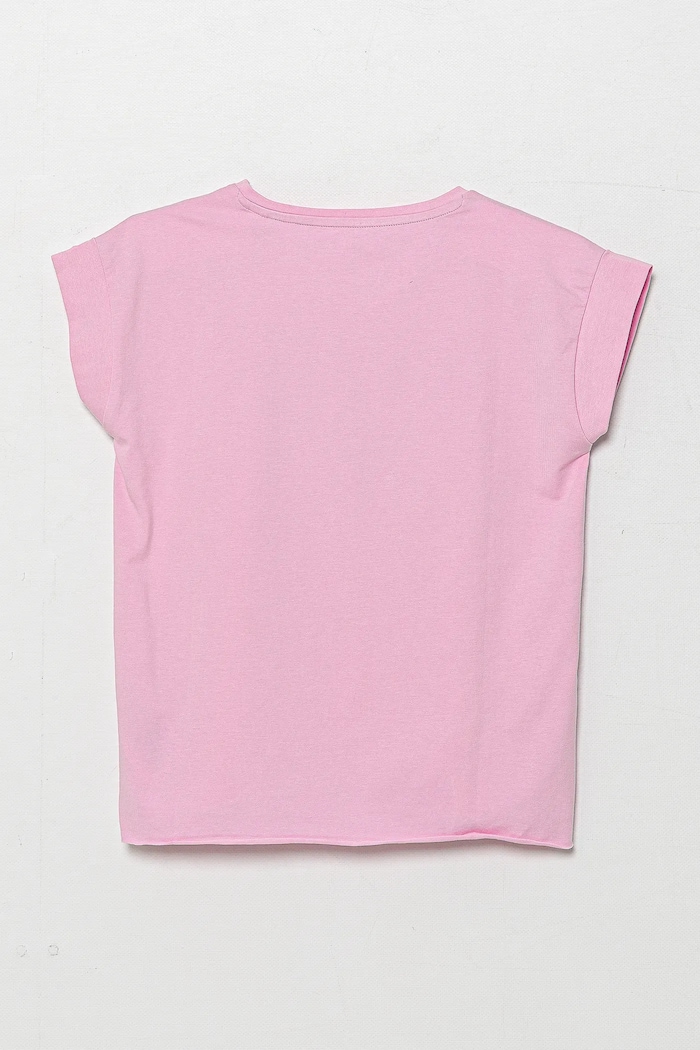 Guess t-shirt dziecięcy J81I15.J1311.PPYA różowy AA00