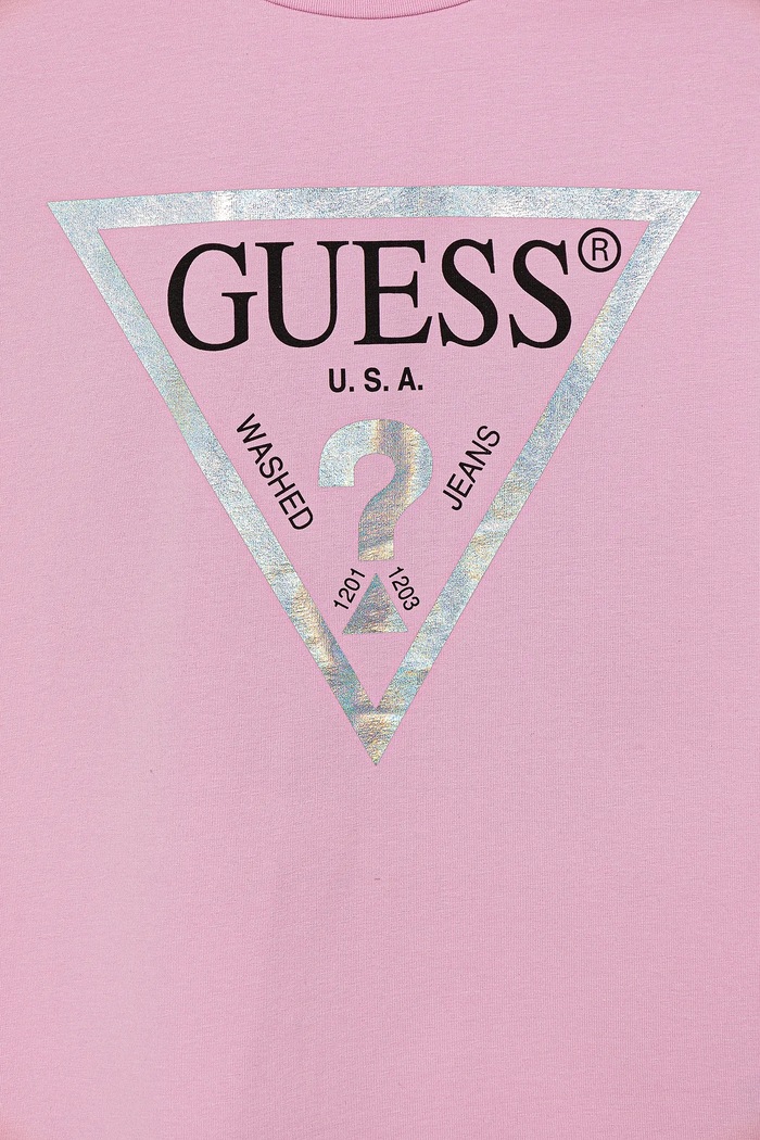 Dziewczynka Guess t-shirt dziecięcy J81I15.J1311.PPYA różowy