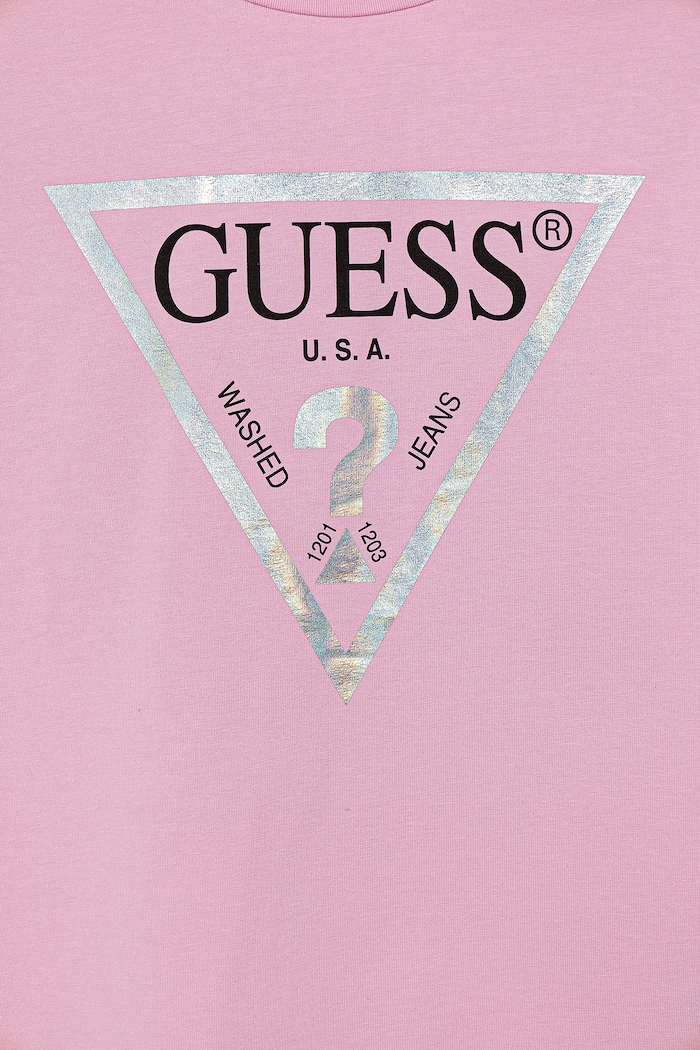 Dziewczynka Guess t-shirt dziecięcy J81I15.J1311.PPYA różowy