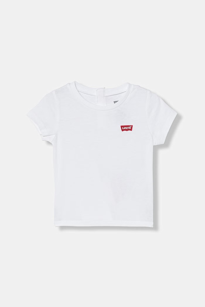Tričko pre bábätko Levi's BATWING CHEST HIT TEE okrúhly biela 1EK826