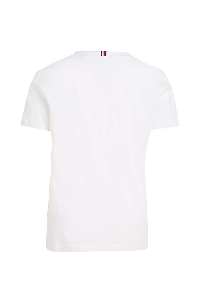 CHLAPEC Dětské bavlněné tričko Tommy Hilfiger KS0KS00210.NOS bílá