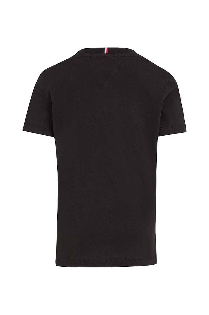 Chłopiec Tommy Hilfiger T-shirt bawełniany dziecięcy KS0KS00210.NOS czarny