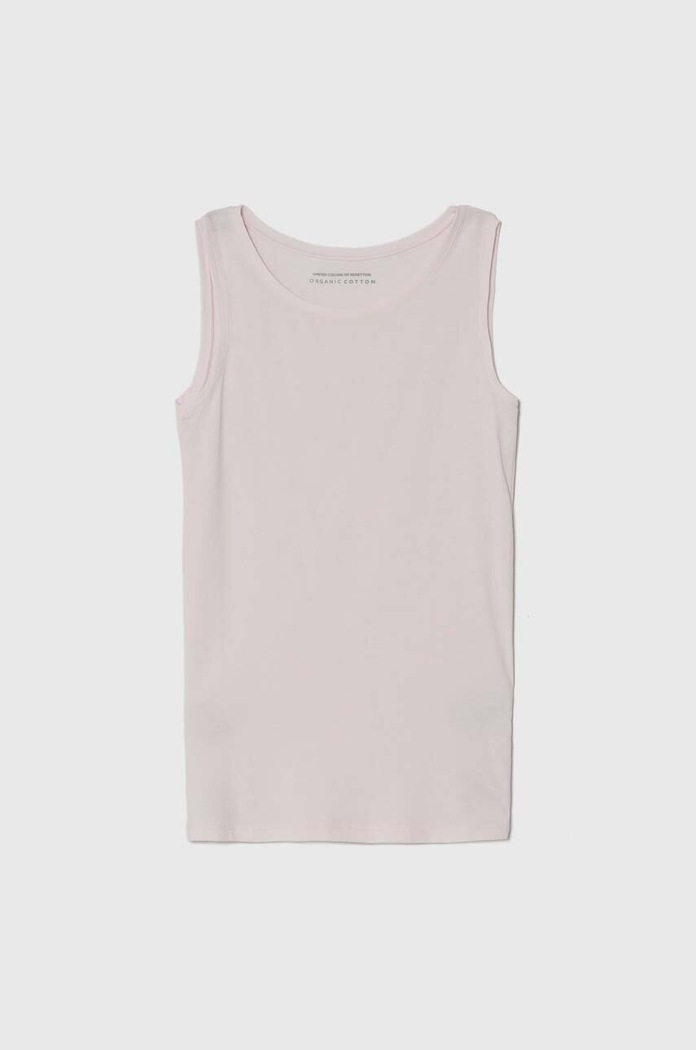 United Colors of Benetton t-shirt dziecięcy 2-pack 3ZQM0H406.G.CONTINUATIV różowy AA00