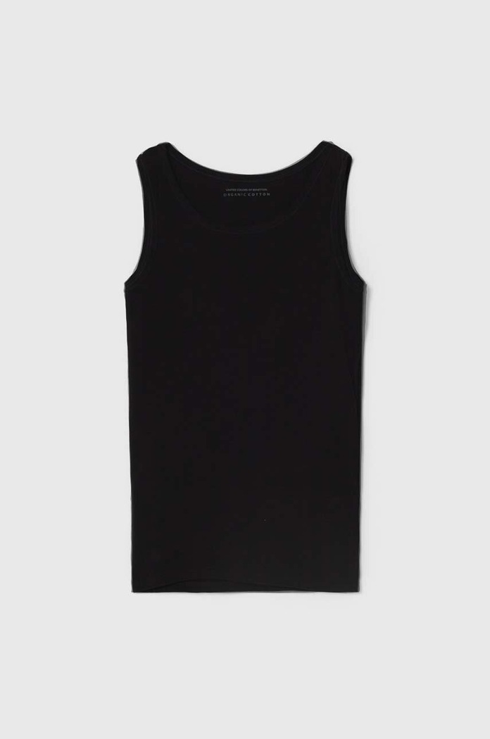 Παιδικό μπλουζάκι United Colors of Benetton 2-pack μαύρο 3ZQM0H406.G.CONTINUATIV