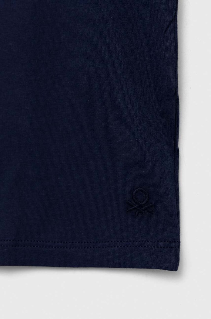 Chłopiec United Colors of Benetton t-shirt bawełniany dziecięcy 3I1XC109V.G.NOS granatowy