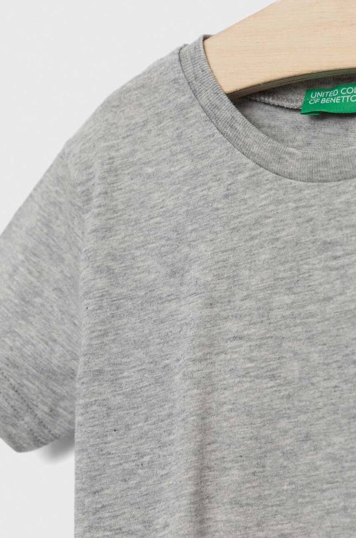 Момче Детска памучна тениска United Colors of Benetton 3I1XG106Z.P.NOS сив