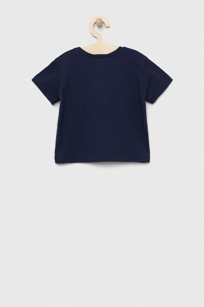 Dječja pamučna majica kratkih rukava United Colors of Benetton 3I1XG106Z.P.NOS mornarsko plava AA00