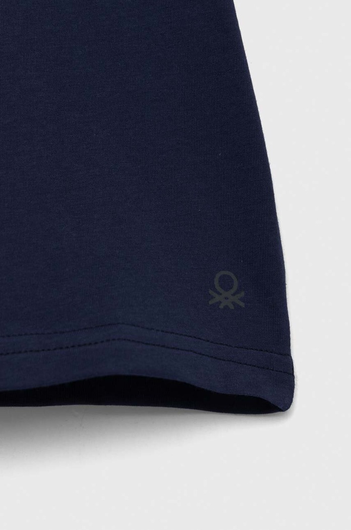 Dječaci Dječja pamučna majica kratkih rukava United Colors of Benetton 3I1XG106Z.P.NOS mornarsko plava