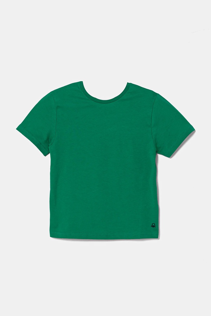 United Colors of Benetton t-shirt bawełniany dziecięcy bawełna zielony 3I1XG106Z.P.NOS