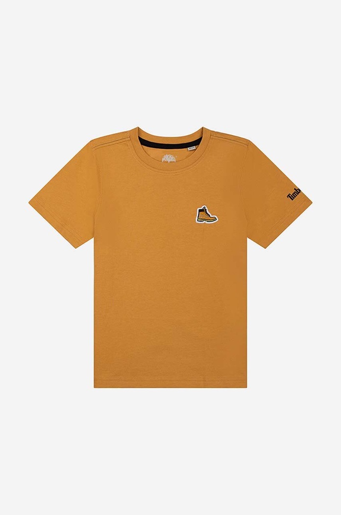 Παιδικό βαμβακερό μπλουζάκι Timberland Short Sleeves Tee-shirt βαμβάκι πορτοκαλί T25S87.589