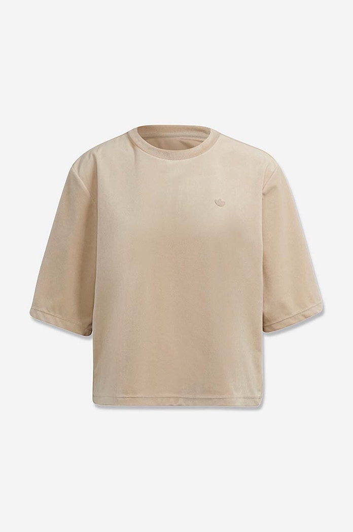 Odzież adidas Originals T-shirt Adicolor Velour Boxy H22833 czarny