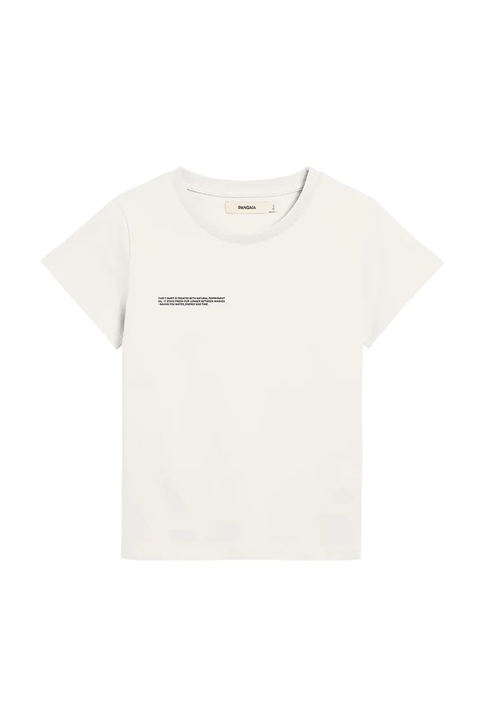 Тениска Pangaia KIDS' 365 MIDWEIGHT T-SHIRT изчистен бял 10000430.CORE