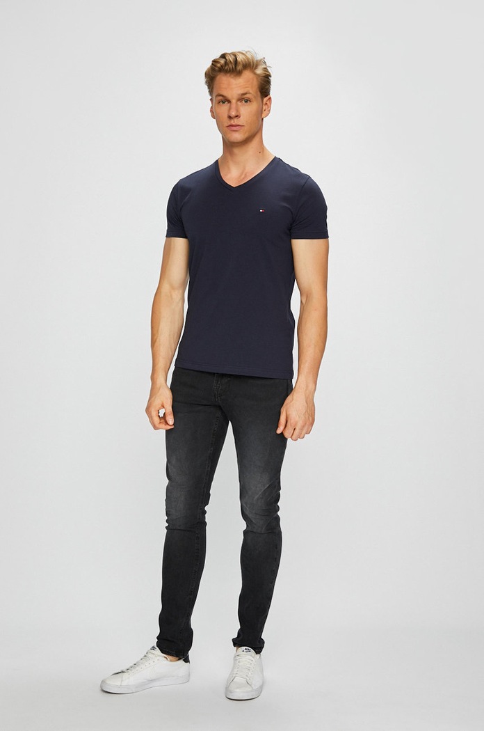 Tommy Hilfiger – Μπλουζάκι MW0MW02045 σκούρο μπλε AA00