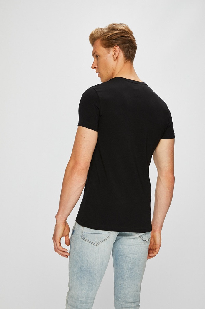 Ρούχα Tommy Hilfiger – Μπλουζάκι MW0MW02045 μαύρο