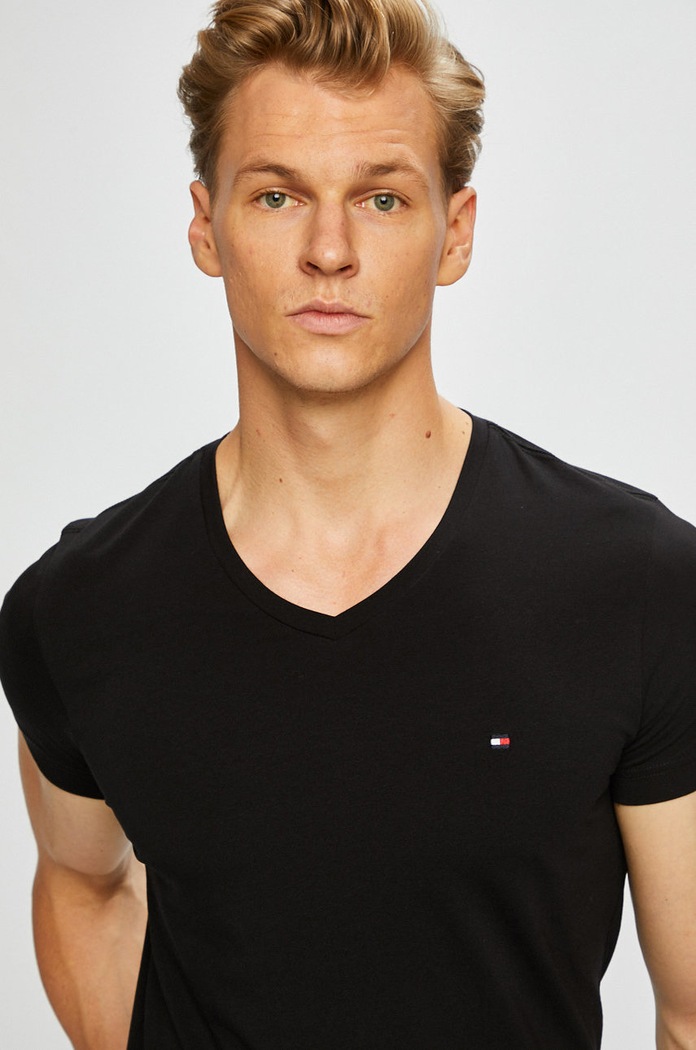 Tommy Hilfiger – Μπλουζάκι μαύρο MW0MW02045