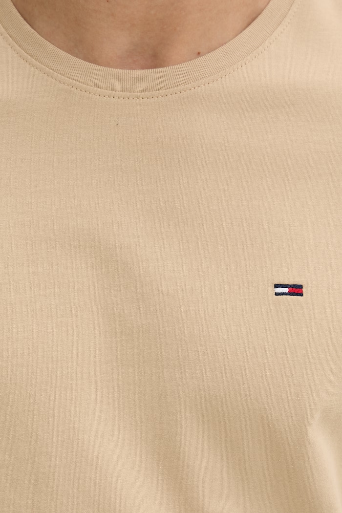 Tommy Jeans tričko pánske bavlnené DM0DM04411 béžová