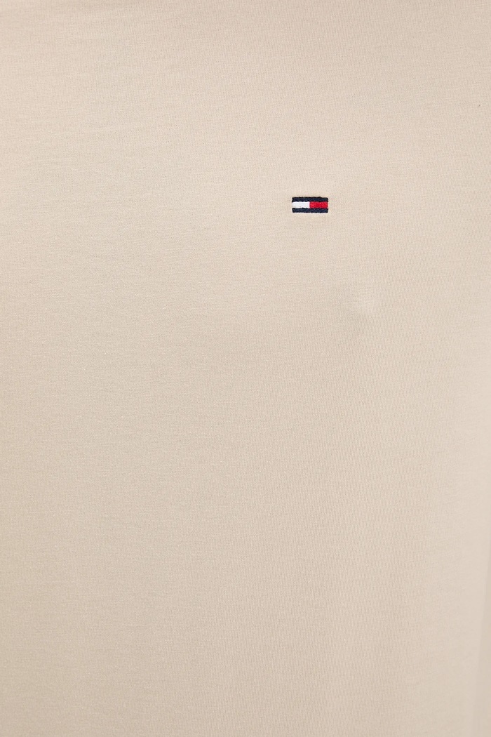 Tommy Jeans t-shirt ανδρικό βαμβακερό DM0DM04411 μπεζ