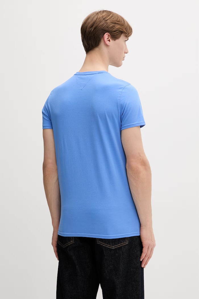 Odzież Tommy Jeans t-shirt męski bawełniany DM0DM04411 niebieski