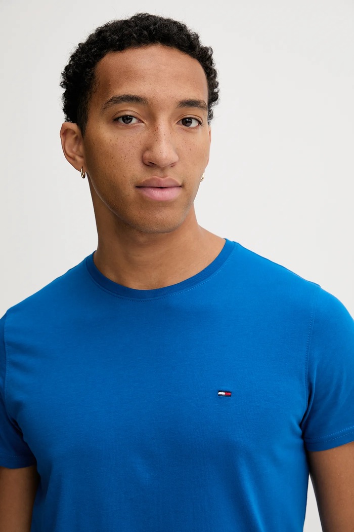 Tommy Jeans t-shirt męski bawełniany granatowy DM0DM04411