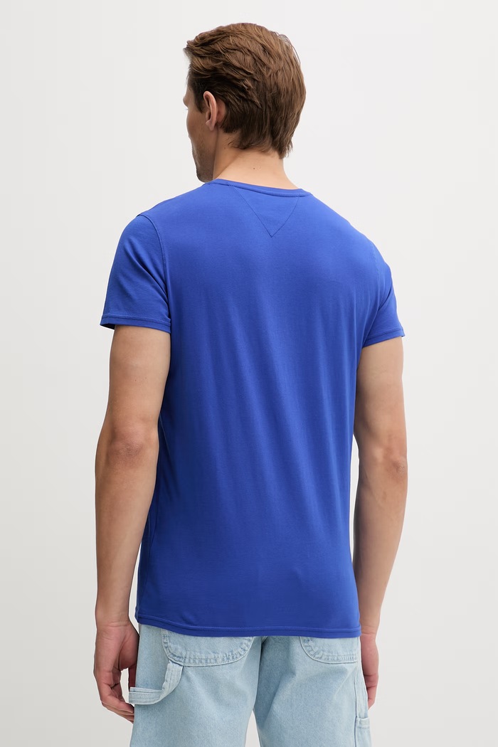 Îmbrăcăminte Tommy Jeans tricou bărbătesc de bumbac DM0DM04411 bleumarin