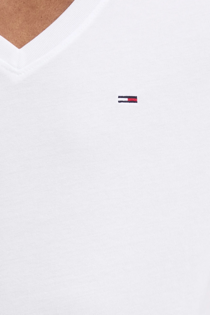 Tommy Jeans - Pánske tričko DM0DM04410 biela
