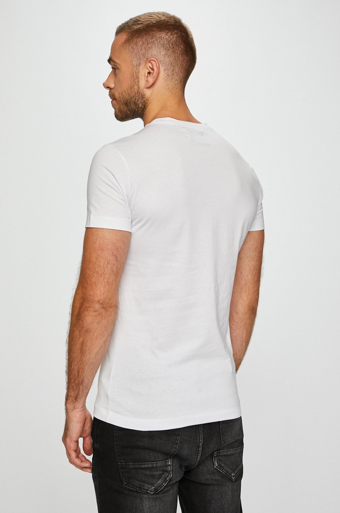 Oblečenie Calvin Klein Jeans Pánske tričko J30J307842 biela