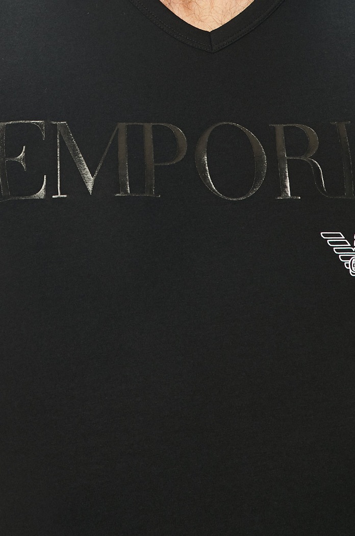 Emporio Armani Underwear póló otthoni viseletre 110810 fekete