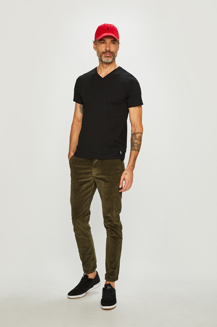 Tričko Polo Ralph Lauren (2-pack) 714513433001 černá AA00