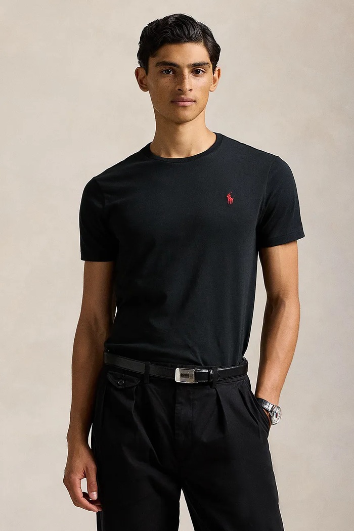 Polo Ralph Lauren - T-shirt 710680785001 bawełna czarny 710680785001