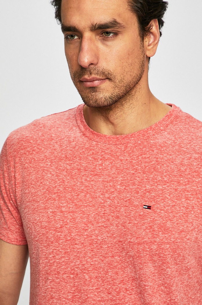 Tommy Jeans - Tricou rosu DM0DM04413