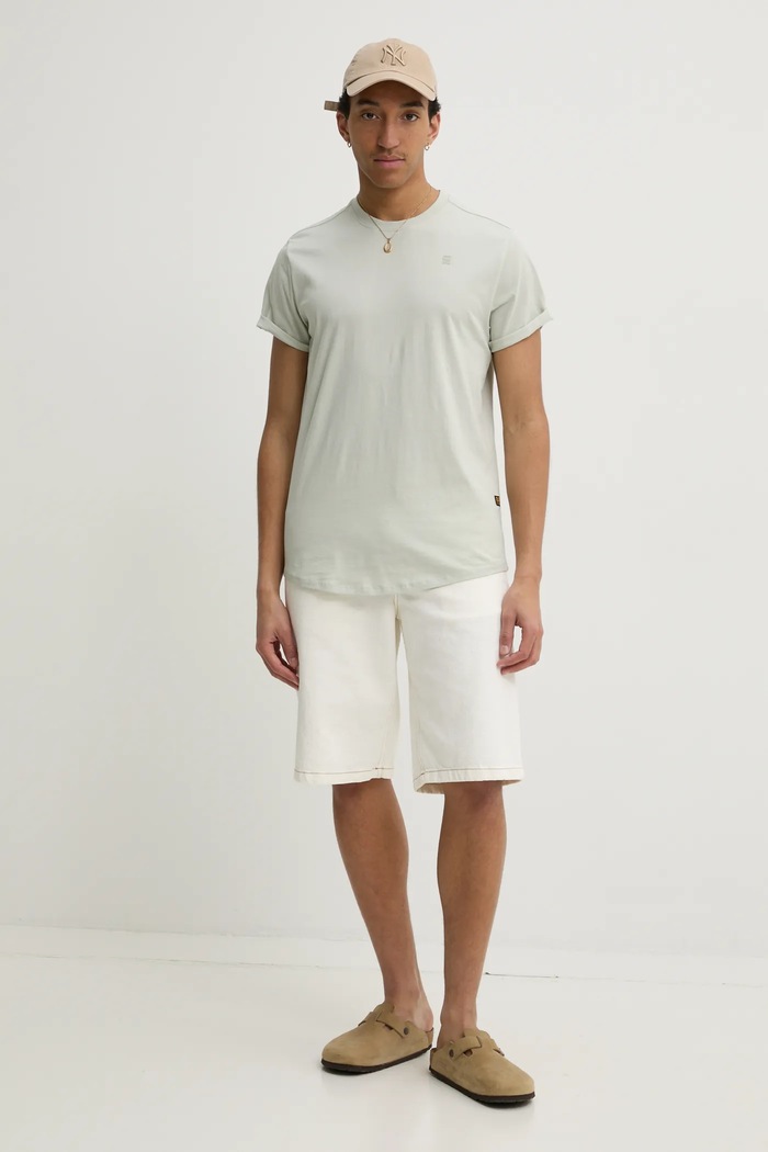 G-Star basic tričko pánské bavlněné Lash D16396.B353 šedá AA00