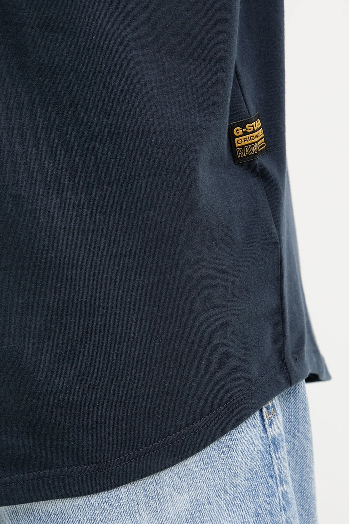 G-Star basic tričko pánské bavlněné Lash D16396.B353 námořnická modř