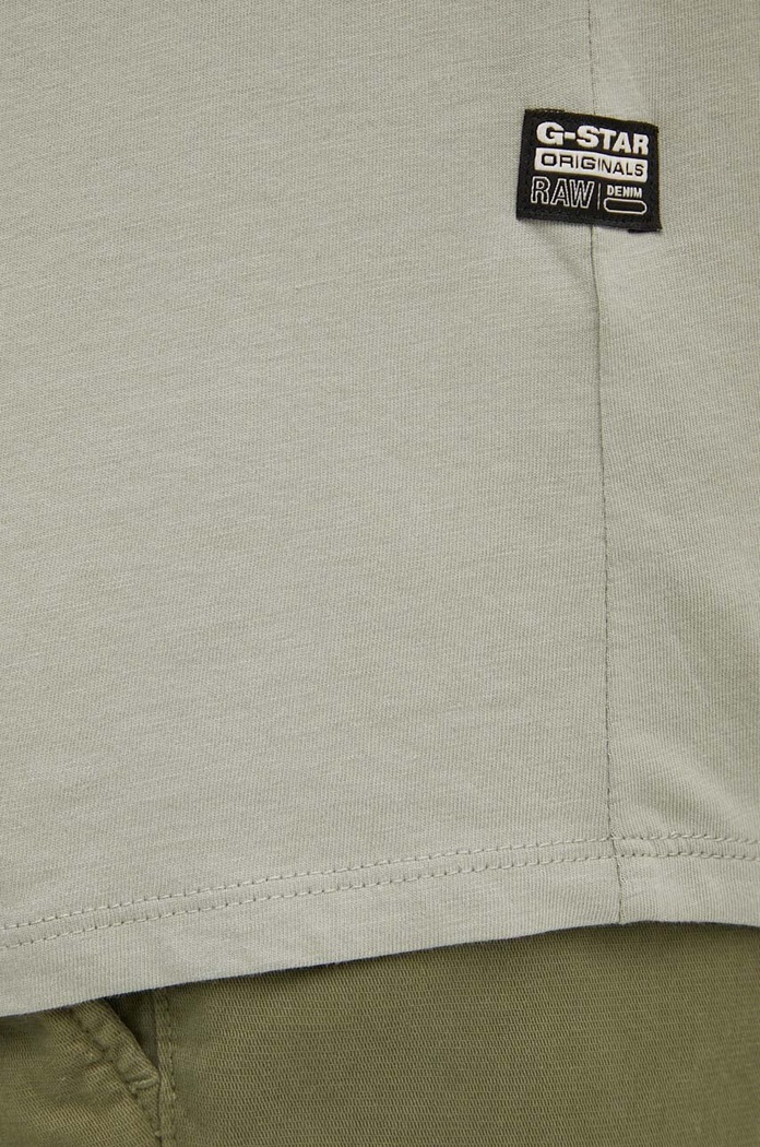 G-Star T-shirt basic męski bawełniany Lash D16396.B353 szary