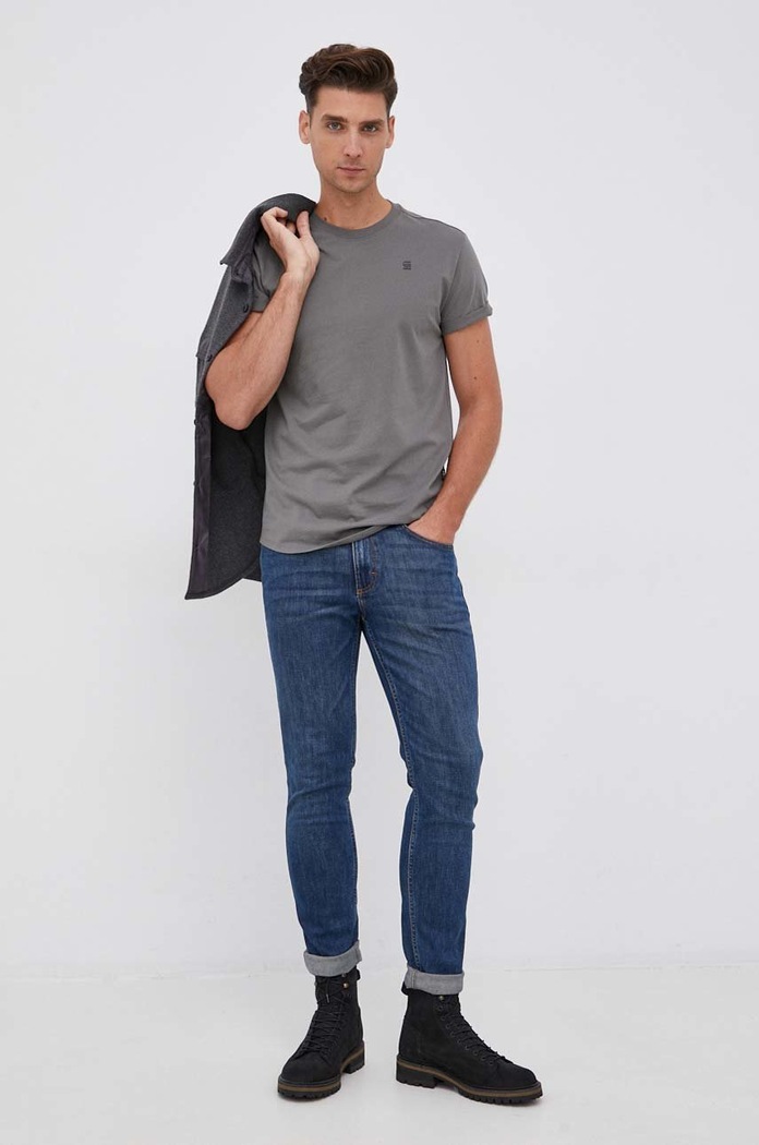 G-Star basic tričko pánské bavlněné Lash D16396.B353 zelená AA00