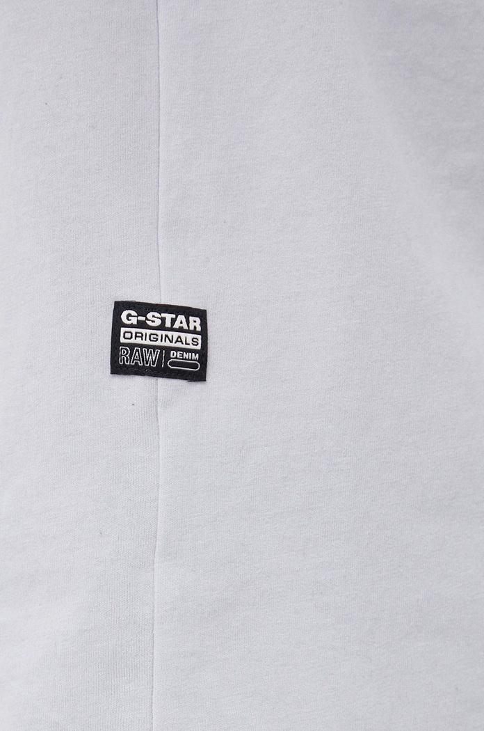 G-Star basic tričko pánske bavlnené Lash D16396.B353 sivá