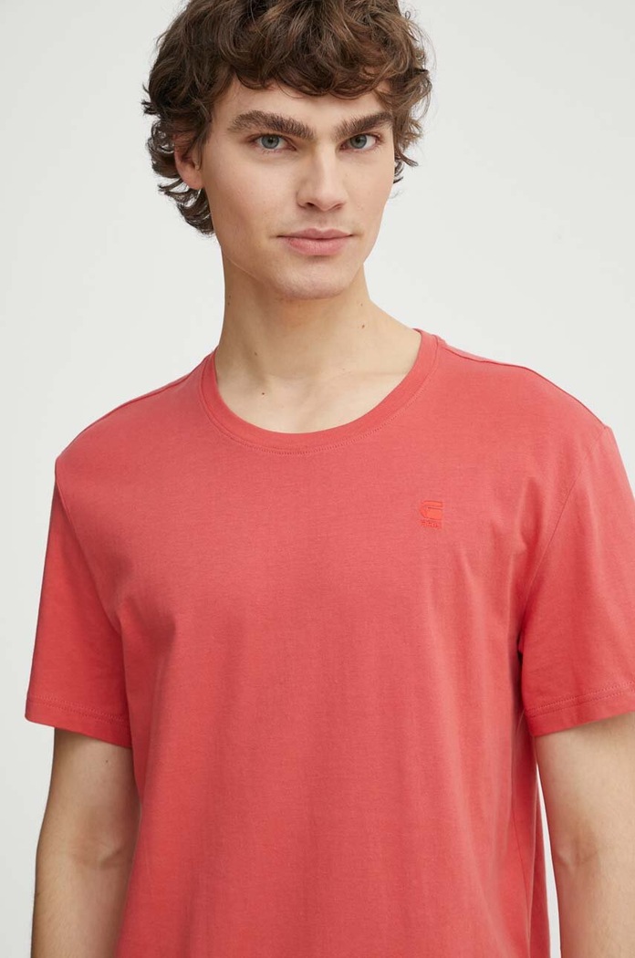 G-Star t-shirt ανδρικό βαμβακερό Base-s ροζ D16411.336