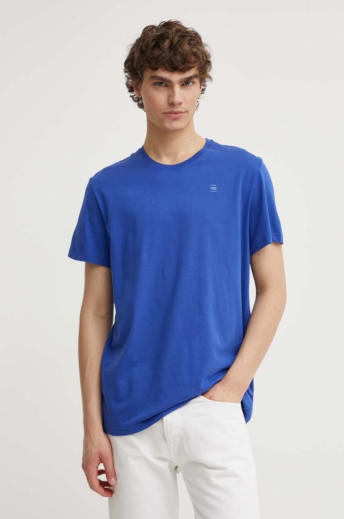 G-Star T-shirt męski bawełniany Base-s niebieski D16411.336