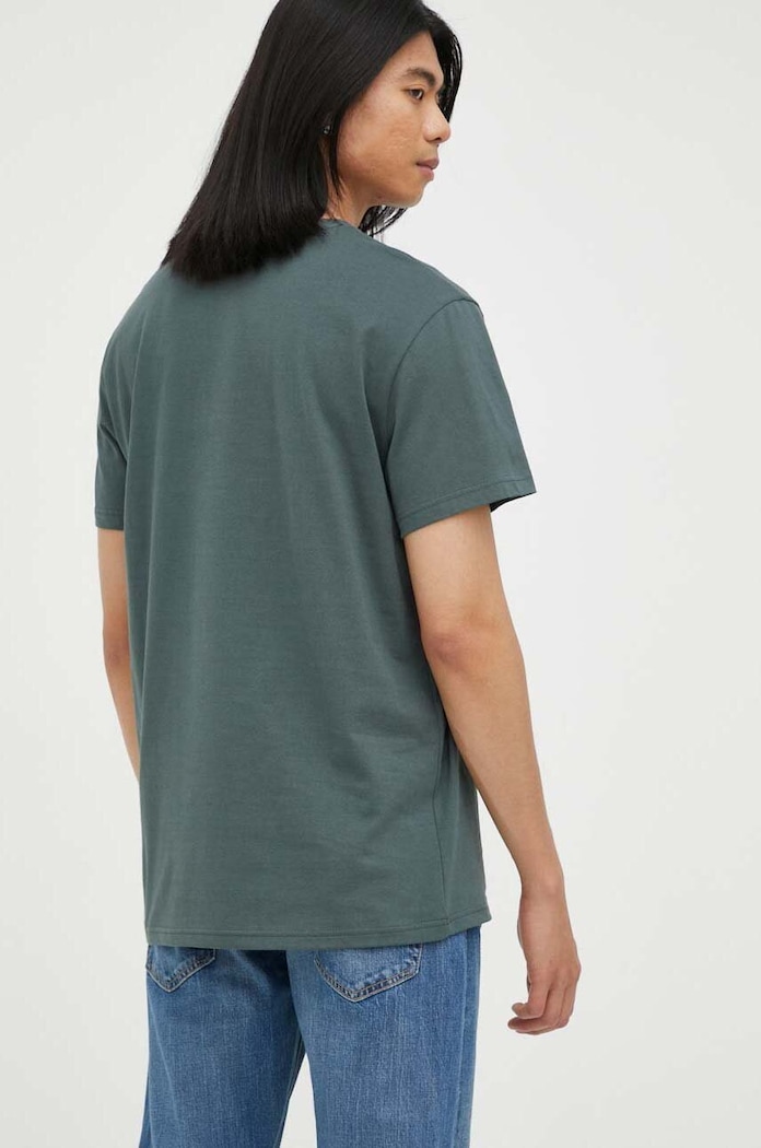 Odzież G-Star T-shirt męski bawełniany Base-s D16411.336 zielony