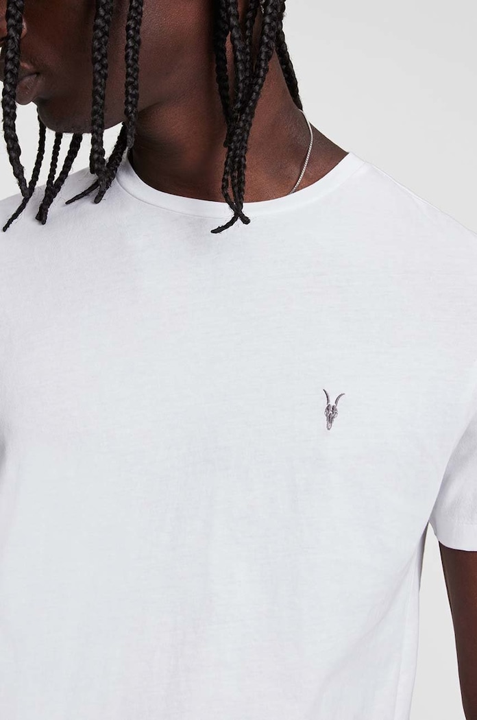 AllSaints - Tričko Tonic SS Crew MD109E biela AA00