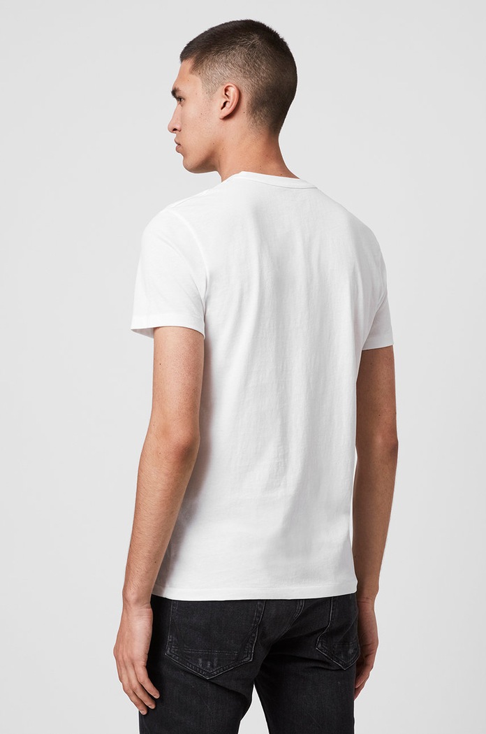 AllSaints - Tričko Tonic SS Crew MD109E biela
